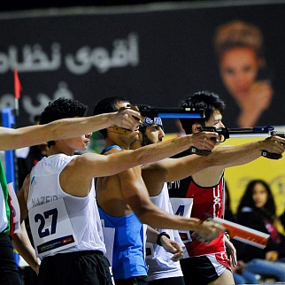 A bright debute. Three Belarusians: Kirill Kasyanik, Yaraslau Radziuk and Ivan Khamtsou are to join the Men's Final of the UIPM 2018 Pentathlon World Cup Cairo